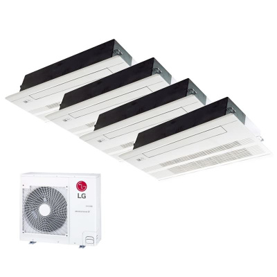 LG Set 4 x 1-Wege-Deckenkassette 3,5kW 4 x MT11R NU1 mit Blende + MU5R30 U40 R32 Klimaanlage