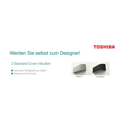 Toshiba Set Wandgerät Haori 2,5 kW - RAS-B10N4KVRG-E + RAS-10J2AVSG-E1 | WiFi | Raumgröße 25 - 30 m²
