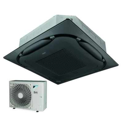Daikin Set 4-Wege-Deckenkassette 6,8 kW - FCAHG71H-3 + Blende BYCQ140EB standard schwarz + RZAG71NV1