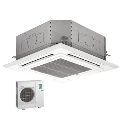 Mitsubishi Electric Set Deckenkassette 13,4 kW PLA-M140EA2 + Blende PLP-6EA + PUZ-M140VKA R32