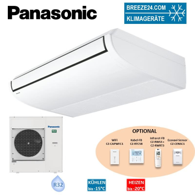 Panasonic Set Deckenunterbaugerät 9,5 kW S-1014PT3E + U-100PZH4E5 PACi NX Elite Raumgröße 100 m² R32