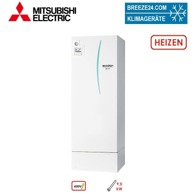 Mitsubishi Electric EHPT30X-VM2D Speichermodul nur Heizen 300 Liter Heizstab 9,0 kW 400 Volt
