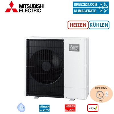 Mitsubishi Electric Ecodan PUZ-WM85YAA 8,5 kW Monoblock-Wärmepumpe Außengerät R32 400V