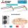 Mitsubishi Electric Set 2 x PCA-M100KA + PUZ-ZM200YKA2 R32 400V (Simultan)