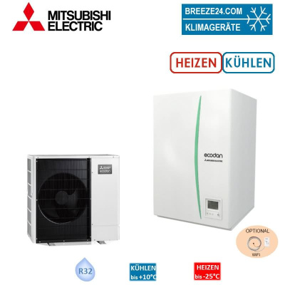 Mitsubishi Electric Set 7.21 PUZ-WM50VHA + ERPX-YM9D Monoblock-Wärmepumpe + Hydromodul K/H 5,0 kW