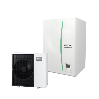 Mitsubishi Electric Set 2.11 PUD-SWM60VAA + EHSD-YM9D Wärmepumpe + Hydromodul 6,0 kW WiFi 400 Volt