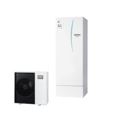 Mitsubishi Electric Set 6.18 PUD-SWM120YAA + EHST30D-YM9D Wärmepumpe + Hydromodul + Speicher 12 kW