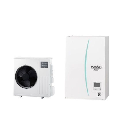 Mitsubishi Electric Set 9.11 SUZ-SWM40VA + ERSD-YM9D Wärmepumpe + Hydromodul Kühlen/Heizen 4,0 kW