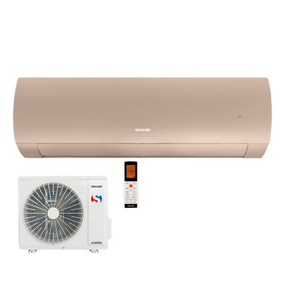Sinclair Set Wandgerät TERREL SIH-13BITC + SOH-13BIT champagner 3,5 kW | Raumgröße 35 - 40 m² | WiFi