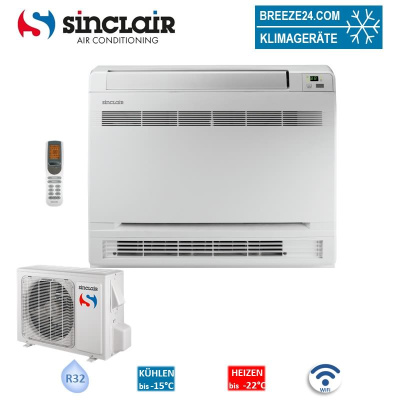 Sinclair Set Truhengerät ASP-12BI + Außengerät 3,5 kW WiFi | Raumgröße 35 - 40 m² | R32