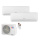 Sinclair Set 2 Wandgeräte RAY 3,2/4,6 KW SIH-12BIR3 + SIH-18BIR + MV-E21BI2 R32 Klimaanlage