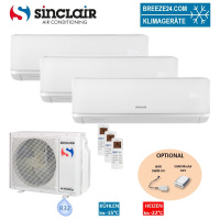 Sinclair Set 3 Wandgeräte RAY 2,7 kW 3 x SIH-09BIR +...