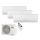 Sinclair Set 3 Wandgeräte RAY 2,7/3,2 kW 2 x SIH-09BIR + SIH-12BIR3 + MV-E24BI2 R32 Klimaanlage