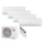 Sinclair Set 4 Wandgeräte RAY 2,7 kW 4 x SIH-09BIR + MV-E28BI2 R32 Klimaanlagen Set