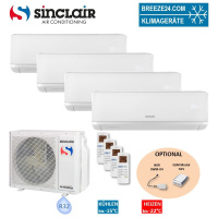 Sinclair Set 4 Wandgeräte RAY 2,7/3,2 kW 3 x...