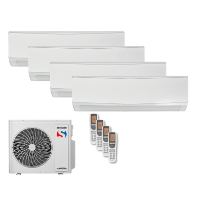 Sinclair Set 4 Wandgeräte KEYON WiFi 2,7/3,2/4,6 kW SIH-09BIK + 2 xSIH-12BIK + SIH-18BIK + MV-E36BI2