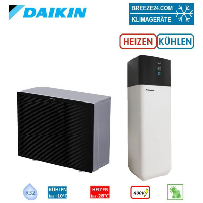 Daikin Altherma 3 H MT ECH2O Set EPRA12EW1 + ETSXB12P50E Wärmepumpe+Hydrobox 500L mit Bivalenz 12 kW