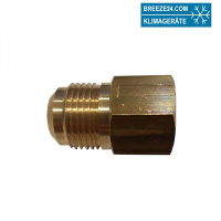 Aufschraubnippel mit Dichtring von 1/4" auf...