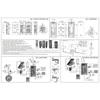 TESY V 1500 120 EV 300 55 C Puffertank + Trinkwassertank 1500 L - 300 L