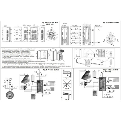 TESY V 12 S 800 95 EV 200 45 C Puffertank + Trinkwassertank 800 L - 200 L