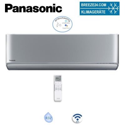 Panasonic CS-XZ25CKEW Wandgerät Etherea WiFi Silber 2,5 kW für 1 Raum | 20 - 25 m² -  R32