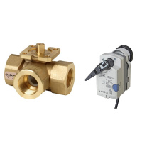 Siemens Umschaltkugelhahn 1 1/4" mit elektrischem...