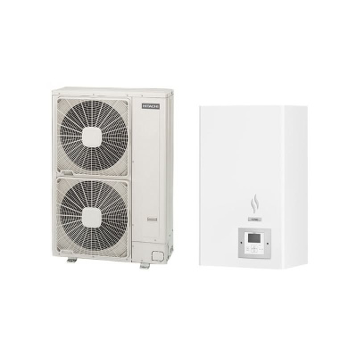 Hitachi Wärmepumpen Set YUTAKI S 11,0 kW RAS-4WHVNPE + RWM-4.0N1E - Außengerät + Hydromodul