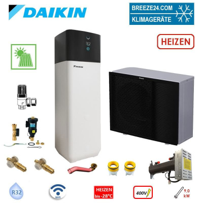 Daikin Altherma 3 H MT ECH2O EPRA10EW1+ETSHB12P50E Wärmepumpe+Hydromodul biva Speicher 500L HS 9kW