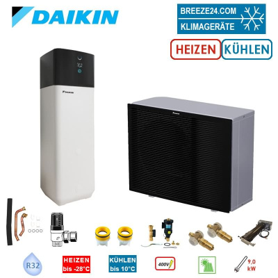 Daikin Altherma 3 H MT ECH2O Set EPRA12EW1 + ETSX12P30E Wärmepumpe+Hydromodul/Speicher 300L HS 9 kW