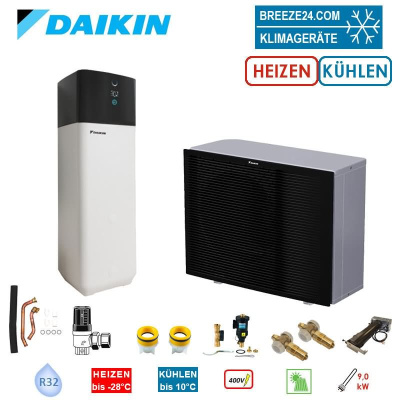 Daikin Altherma 3 H MT Set EPRA12EW1 + ETSX12P50E Wärmepumpe + Hydromodul/Speicher 500L 12 kW HS 9kW