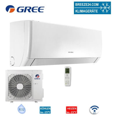 GREE Set GWH-09-AGA-I + GWH-09-AGA Wandgerät Solid 2,7 kW | WiFi | Raumgröße 25 - 30 m² | R32