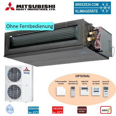 Mitsubishi Heavy Set Kanalgerät 12,5 kW - FDU125VH + FDC125VSX-W  400 Volt R32 Klimaanlage