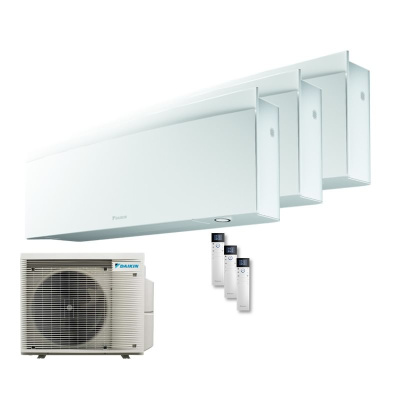Daikin Set 3 Wandgeräte Emura WiFi 2,4/4,8 kW - FTXJ25AW9 + 2 x FTXJ50AW9 + Außengerät  4MXM80A2V1B8 R32