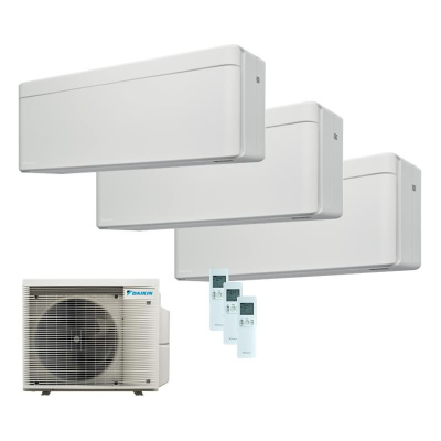 Daikin Set 3 Wandgeräte Stylish WiFi 1,5/3,4/5,0 kW CTXA15CW + FTXA35CW + FTXA50CW + 4MXM80A8 R32