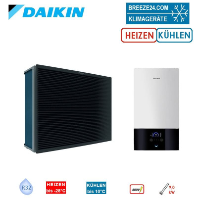 Daikin Altherma 3 H HT W Set EPRA14DW17 + ETBX16E9W7 Wärmepumpe + Hydrobox mit 9 kW Heizstab 400Volt