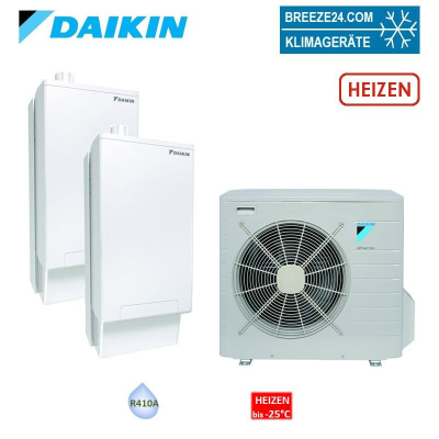 Daikin Altherma R Hybrid Wärmepumpen Set EVLQ08CV3 + EHYHBH08AV32 + EHYKOMB33AA2 8,0 kW