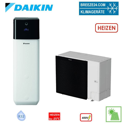 Daikin Altherma 3 R ECH2O Set ERLA11DW1 + EBSH11P50D Wärmepumpe + Hydromodul mit Speicher 500 Liter