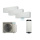 Daikin 4MWXM52A9 Multi+ Set 3 x WiFi Stylish Wandgeräte FTXA20CW + Warmwassertank 120L EKHWET120BV3
