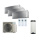 Daikin 4MWXM52A9 Multi+ Set 3 x WiFi Stylish Wandgeräte FTXA20CS + Warmwassertank 90L EKHWET90BV3