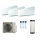 Daikin 4MWXM52A9 Multi+ Set 3 x Emura Wandgeräte WiFi FTXJ20AW +Warmwassertank 120L EKHWET120BV3