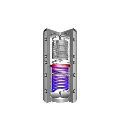 Juratherm EHS 550 - 500 L Hygiene-Schichtenkombispeicher mit Wärmetauscher für Trink+Heiszungswasser