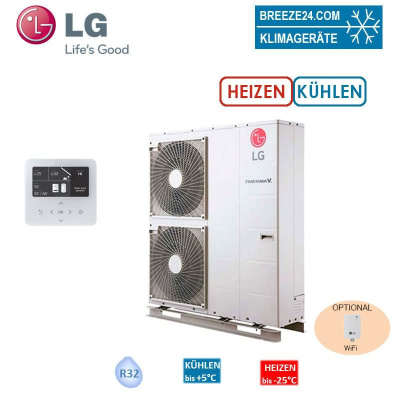 LG THERMA V HM121MR.U34 Kompakt Monoblock Wärmepumpe 12,0 kW  230VAC zum Heizen + Kühlen