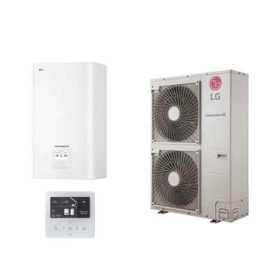 LG THERMA V Wärmepumpen Set HU121MRB.U30 + HN1600MC.NK1 Wärmepumpe + Hydromodul 12,0 kW  230 VAC