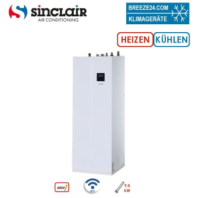 Sinclair S-THERM YUKON MSH-240TB-3/9 Hydrobox mit Warmwasserpeicher 240 L WiFi + 9 kW Heizstab 400V