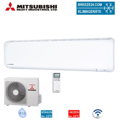 Mitsubishi Heavy Set SRK71ZR-W + SRC71ZR-W WiFi Kompakt-Wandgerät 7,1 kW | Raumgröße 70 - 75 m²