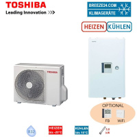 Toshiba Wärmepumpen Set ESTIA HWT-401HW-E +...