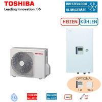 Toshiba Wärmepumpen Set ESTIA HWT-401HW-E +...