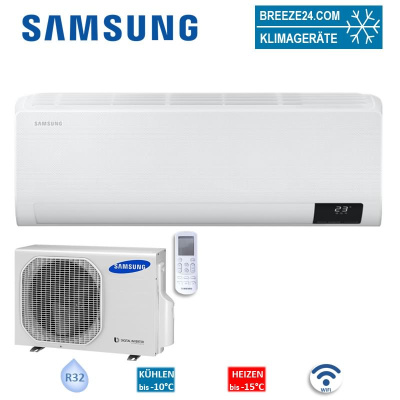 Samsung Set Wandgerät WindFree Comfort 6,5 kW | AR60F24C1AWNEU + AR60F24C1AWXEU WiFi  | Raum 65 - 70 m²