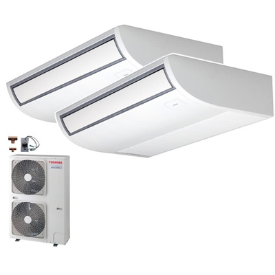 Toshiba Set 2 x RAV-HM801CTP-E + RAV-GP1401AT-E Deckenunterbaugeräte 6,9 kW -  R32 Klimaanlage