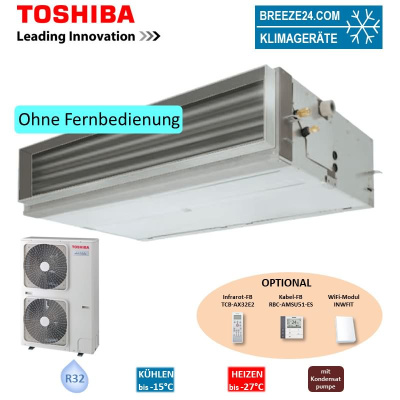 Toshiba Set RAV-HM1401BTP-E + RAV-GP1401AT-E Kanalgerät 12,5 kW R32 Klimaanlage